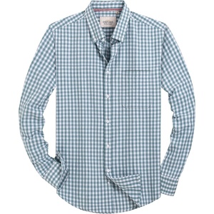 image:imageAlimens amp Gentle Mens Solid Oxford Shirt Long Sleeve Dress Shirt Work Casual Button Down Shirts with PocketPlaidgreen White